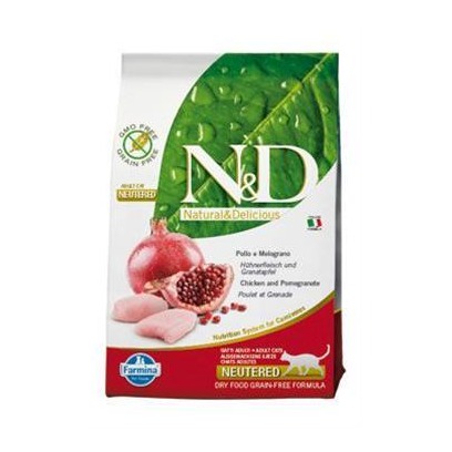 Farmina N&D cat PRIME (GF) adult, neutered, chicken & pomegranate 10 kg